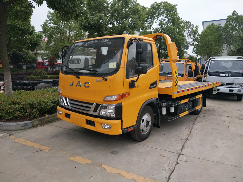 江淮V5一拖二藍牌清障車